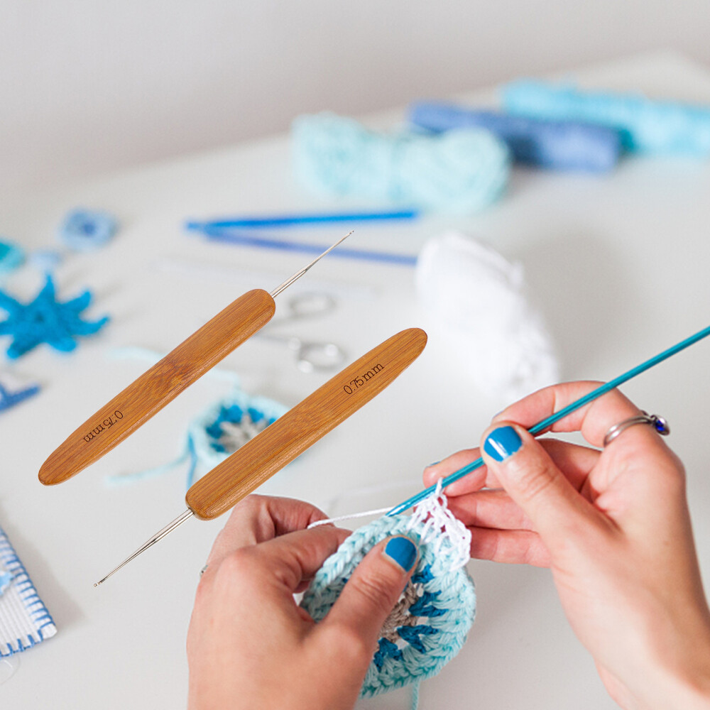 2 Pcs Crochet Needle for Dreads Yarn Knitting Needles Hook Hooks eBay