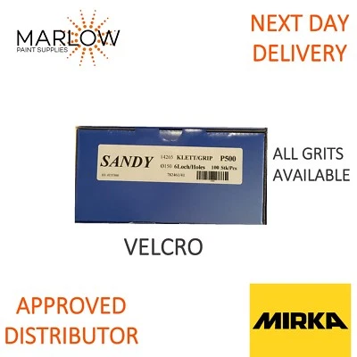 SANDY DA SANDING DISCS HOOK AND LOOP 6 hole 6 INCH 150MM PK100 - SANDYS