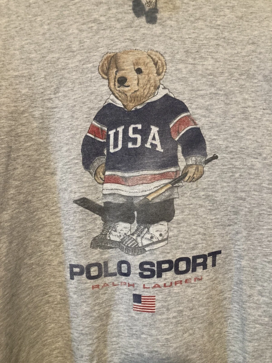 Polo hockey hotsell bear hoodie