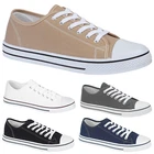 MEN SHOES FLAT LACE UP PLIMSOLLS GYM SPORTS TRAINERS PUMPS PLIMSOLE SKATERS LOW
