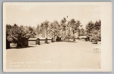 Keene New Hampshire NH Highland Grove Camps Real Photo RPPC Postcard 1930-50