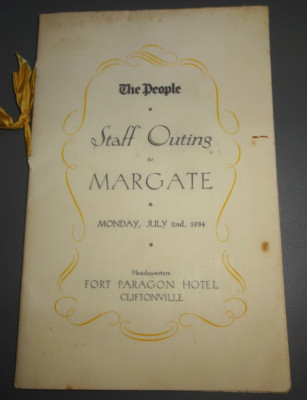 The People Zeitung Staff Outing Margate 1934 Fort Paragon Hotel Cliftonville
