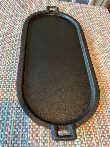 Sultana Vintage Cast Iron Griddle 19.5” x 9 Inches Fits Lodge Sportsman Grill