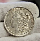 1896 US Morgan Silver Dollar $1 Nice AU