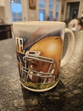 University of Notre Dame Fighting Irish Football Ceramic Coffee Cup Mug Glass