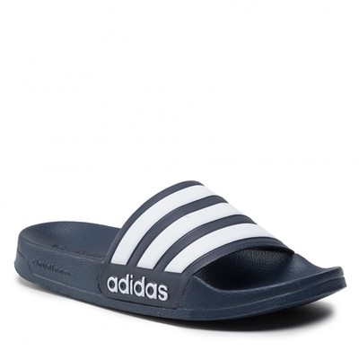  schuhe badeschuhe Flip Flops HERREN Adidas weiß Blau ADILETTE SHOWER 