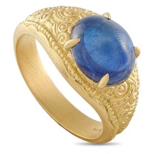 ALEX SEPKUS 18K Yellow Gold 4.32ct Sapphire Ring AS08-112525