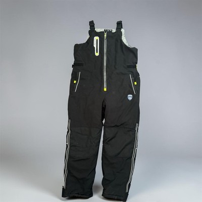 RefrigiWear 0795R Black Insulated Polyester Bib Overalls Construction Mechanic