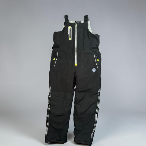 RefrigiWear 0795R Black Insulated Polyester Bib Overalls Construction Mechanic