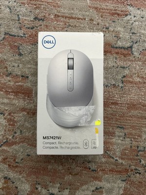 NEW - Dell MS7421W Premier Multi-Device Wireless Mouse - Rechargeable, Silver