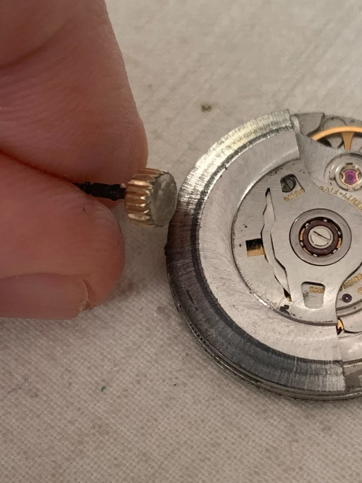 Movimento Longines automatico cal L633.1 tige corona part project - Immagine 4 di 4