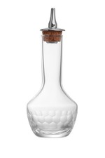 Cocktail Bitters Bottle Handblown Honeycomb HandEtched 3oz Dasher Lid 1 PCS