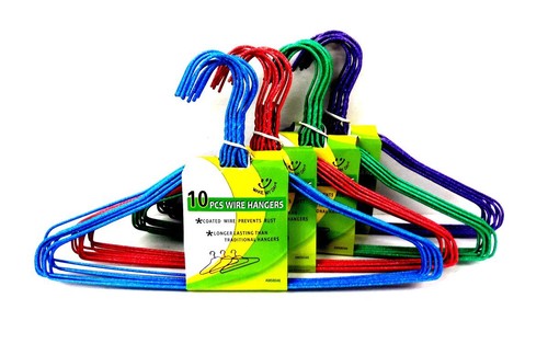 40pc Wire Hangers Galvanized Steel Metal Coat Clothes Hangers  13 Gauge - Picture 1 of 2