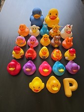 Lot Of 24 Rubber Ducks - Assortment Duckies 2"-3" - For Jeep - Bath Toys