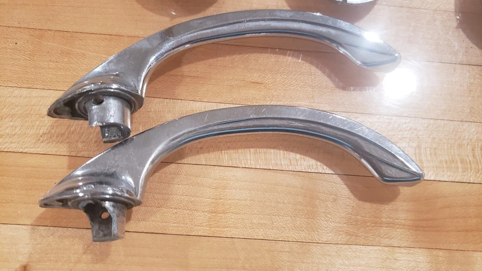 1948 1949 Dodge porta interior ALÇA ESCUDOS MOPAR Dodge Chrysler acabamento - Imagem 4 de 4