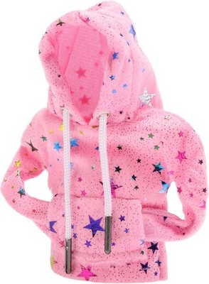 Shift Knob Cover Reflective Stars Pattern Gearstick Hoodie Shifter Color: Pink