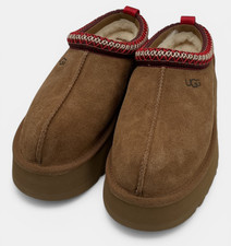 Ugg Tazz II Women's Size 8 Chestnut Suede Platform Slippers