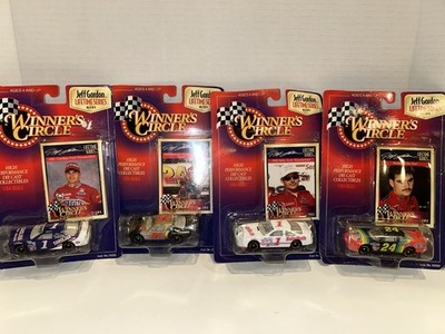 NASCAR 1/64 Jeff Gordon 1997-98 Winners Circle Diecast, Lot Of 4 Lifetime Series