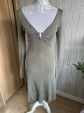 GUESS BNWT size Large 12 Ladies Green Dress  Rrp £140 Flattering