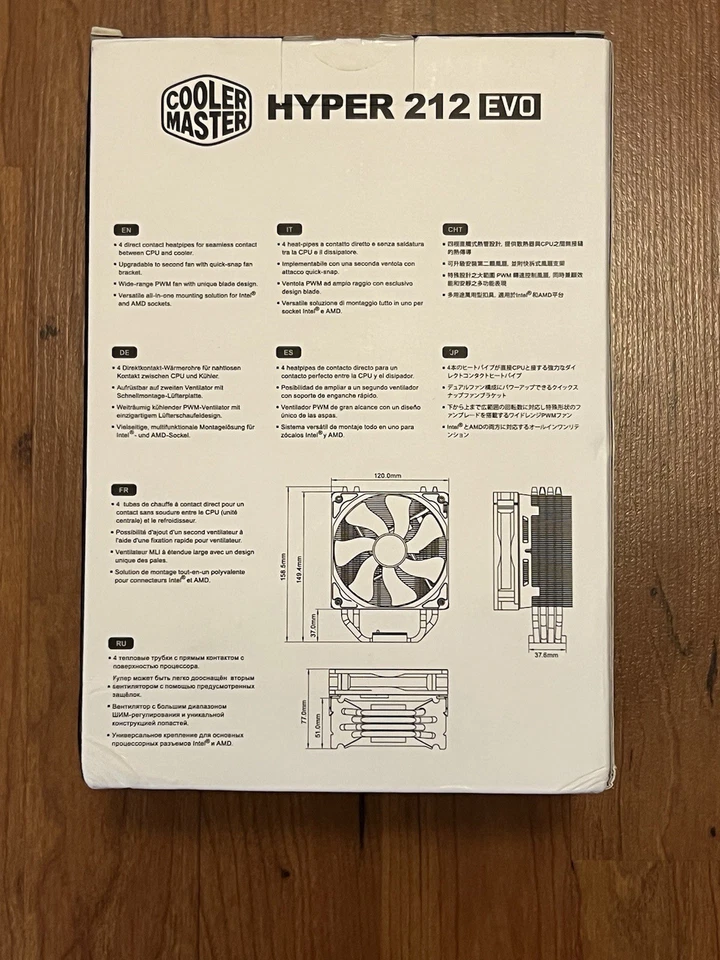 Cooler Master Hyper 212 EVO CPU Cooler Unused in box Heatsink - Image 3 of 4