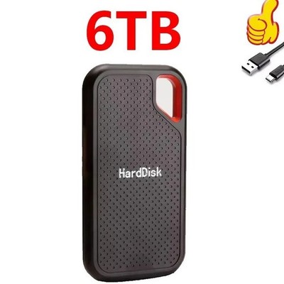 external hard drive 6TB High Speed Capacity Solid State Usb3.2 Laptop Mac And PC
