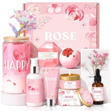 Mothers Day Gifts for Mom, Birthday Women, Rose Relaxing Rose, Pink