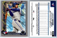2025 Topps Holiday GLITTER BLUE METALLIC LIGH...