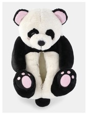 FEETMOJI Women s Size 7-8 Plush Fuzzy 3D Panda Slippers Faux Fur