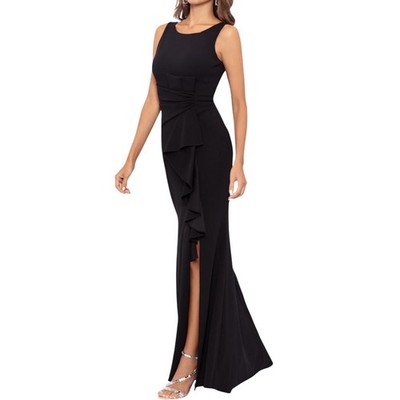 knee length dresses for ladies Celine Draped Knot Open-Back Maxi Dress – Ver Luisant main image 0
