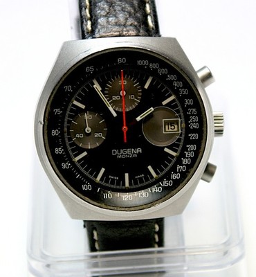 Dugena Monza Chronograph Manual Winding Valjoux 7765 Swiss Made