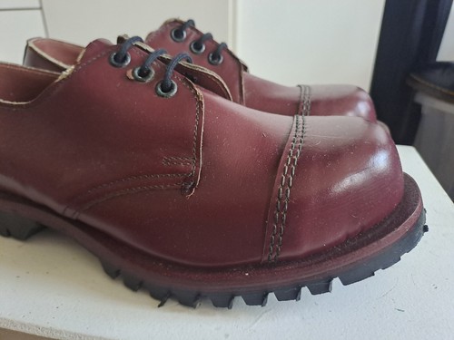 Vintage anni 80 Getta Grip UK Rangers UNPAAR 38-39 UK5-6 Made in England punta acciaio - Foto 8 di 18