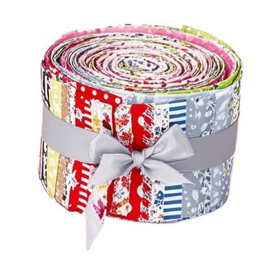 40 Stück Nährolle Stoffe Patchworkrolle für Taschen Gardinen Deko