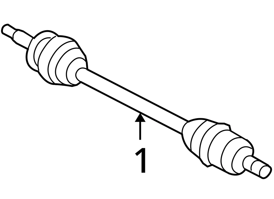 Передний вал оси 2007-2008 Kia Rondo драйвер Cv C/v U0TNP - Изображение 3 из 3
