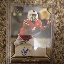 Leaf 2019 Draft Jaquan Johnson Autograph #BA-JJ4 Football Card