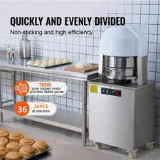 Electric Dough Divider 36PCS Automatic Dough Cutter Bread Maker for Bakery 110V