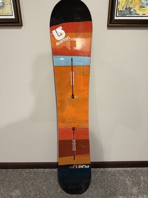 Burton Custom Flying V Snowboard 154cm Orange/Black/Blue Channel Mount