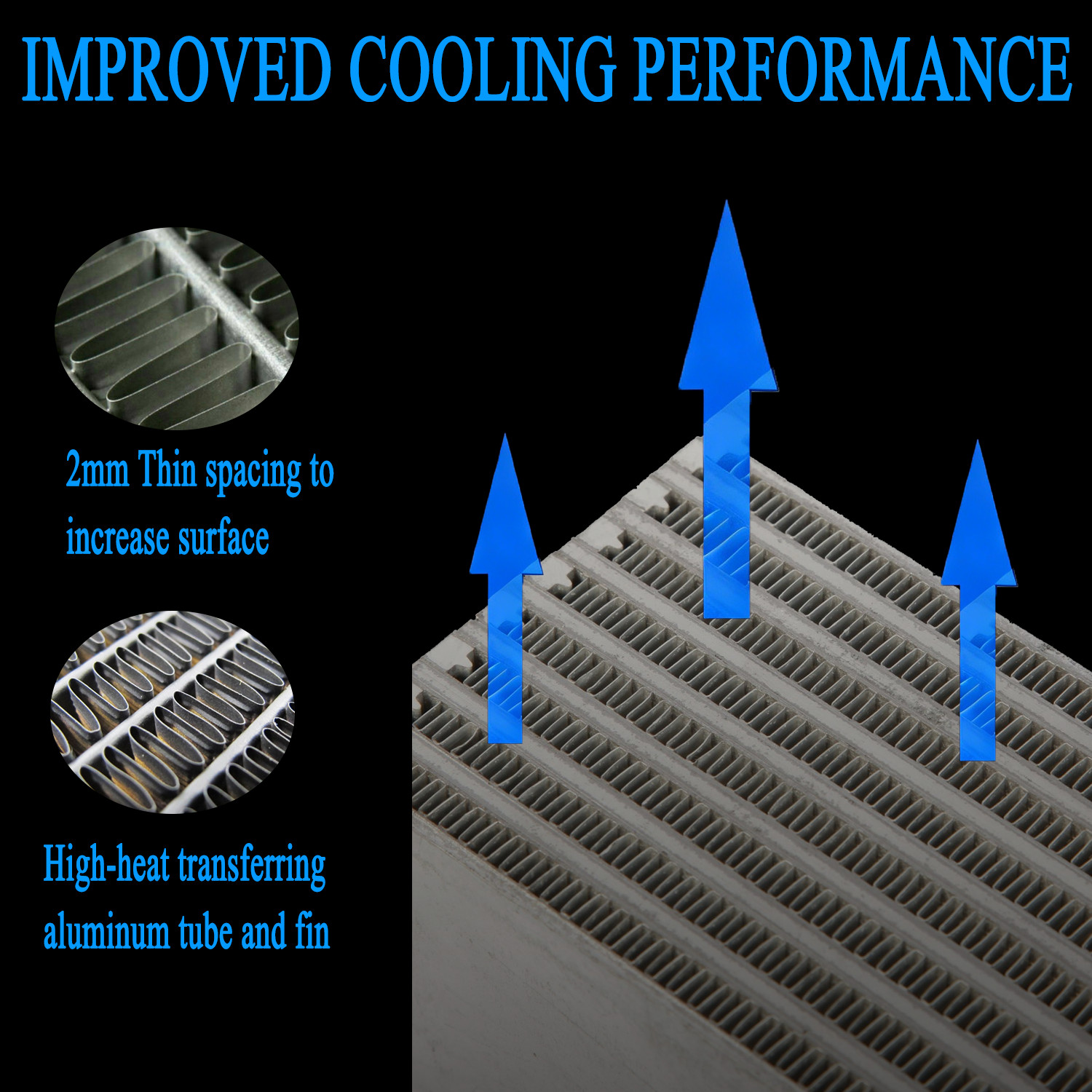 2 Row Radiator Fit 2004-2011 Bentley Continental GT GTC Flying Spur #3W0198115