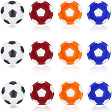 12 Palline Calcio Balilla, 32Mm Mini Plastica Biliardino, Palline per Calcio Bal