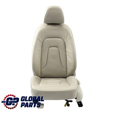 Audi A4 B8 Siège Avant Gauche Chauffant Cuir Gris Clair - Photo 1/4