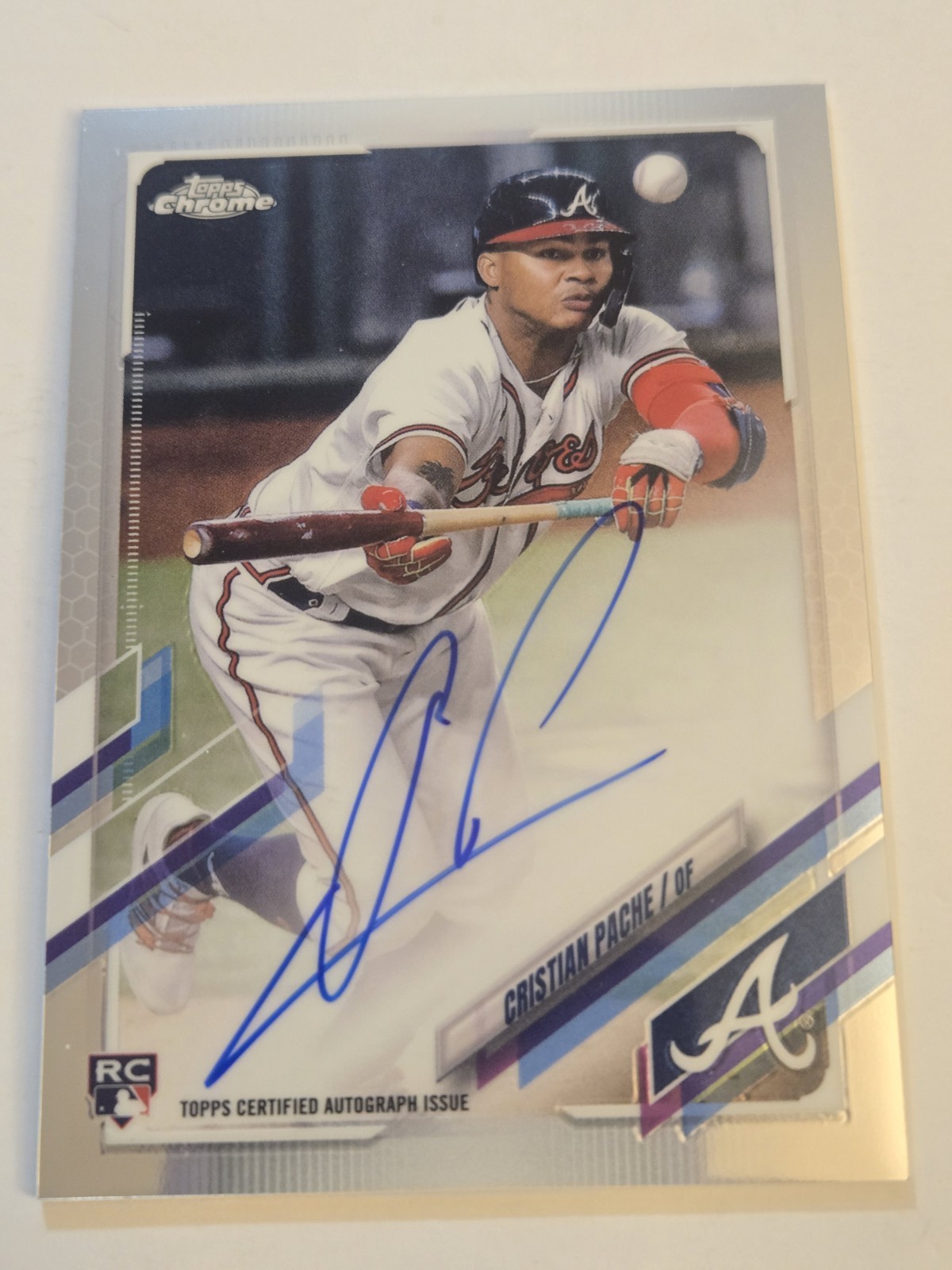 2021 Topps Chrome - Rookie Autographs Cristian Pache #RA-CP (AU, RC)