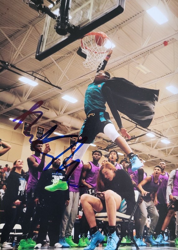 Fran Belibi Stanford Cardinal Dunking Signed 5x7 Photo
