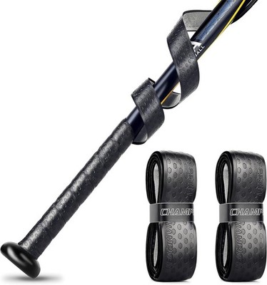 40 Bat Grip Tape(2 Pack) 1.75mm Comfortable and Soft Bat Tapes (Black(2 Pack))