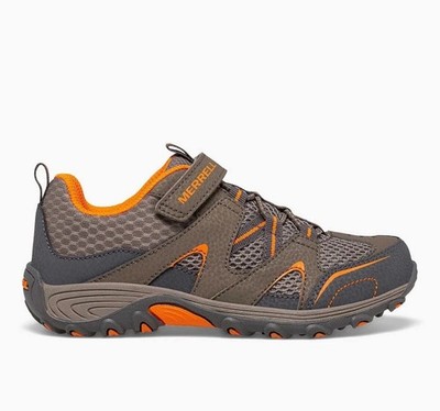 Merrell Trail Chaser MC57109 Sneaker Kids US 5 Gray Orange Hiking Shoes New