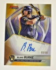 2025 BOWMAN'S BEST BLAKE BURKE ROOKIE AUTO GOLD REFRACTOR #/50 MILWAUKEE BREWERS