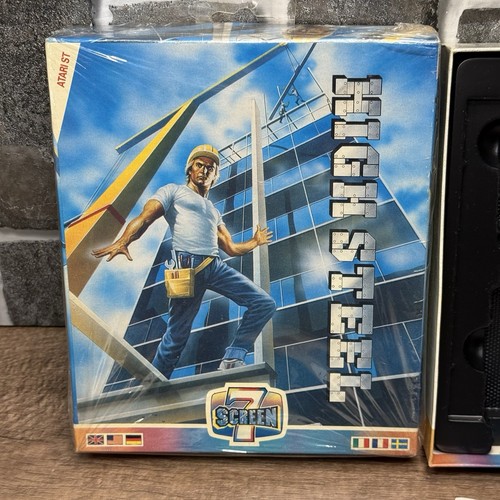 High Steel 1989 Atari ST Screen 7 Box And Game Rare Authentic Manual Complete - Picture 5 of 11