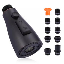 3-Functions Sprayer Pull down Kitchen Faucet Spray Head Replacement in Oil Rubbe