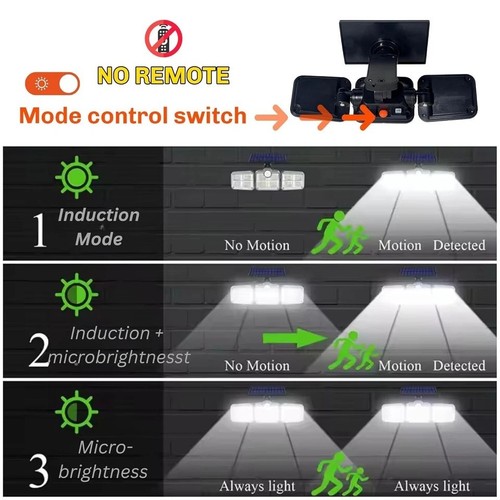 LED Solar Power PIR Motion Sensor Wall Lights Outdoor Garden Security Lamp -2025 - Picture 332 of 550