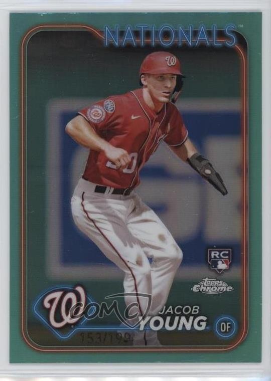 2024 Topps Chrome Aqua Refractor 153/199 Jacob Young #264 0wz