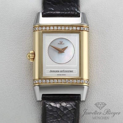 Jaeger Le Coultre Reverso Duetto Lady Stahl Gelbgold 750 266.5.44 Diamanten Gold