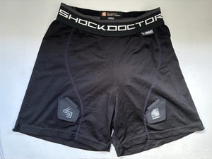 Shock Doctor WOMEN'S Mesh Hockey Shorts w/ Pelvic Protector & Tabs for Socks M